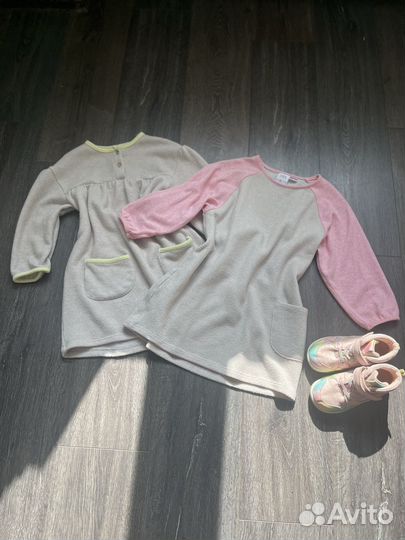 Новые платья букле Zara 110см/ кеды Tombi 26р