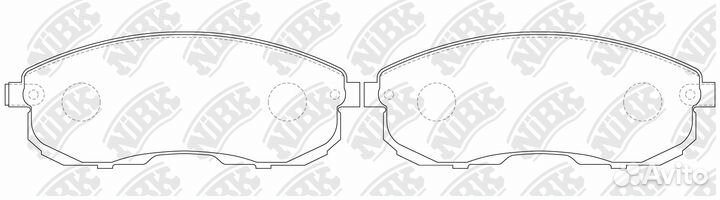 Колодки торм.пер