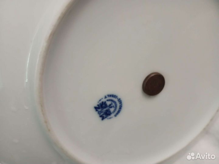 Боюдо для пирожных, кобальт, Чехословакия