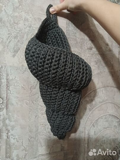 Набор вязаных корзин