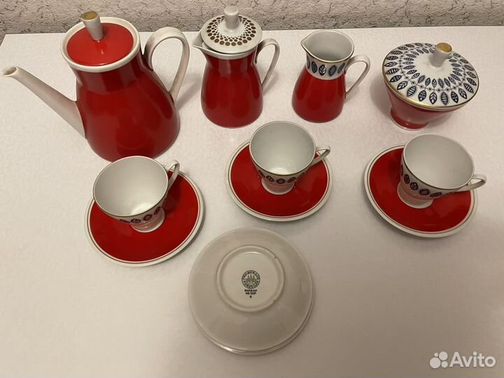 Сервиз кофейный Freiberger Porzellan гдр