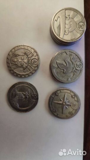 Монетки из пятерочки+неоткрытые