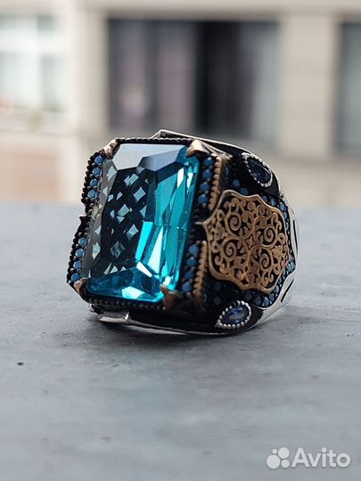 Мужской перстень серебро