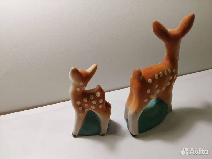 Олениха с Олененком. Гжель