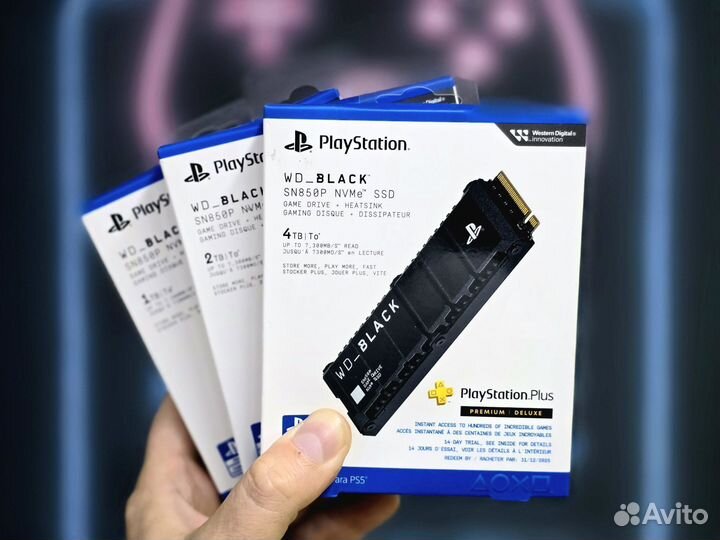 Ssd ps5 wd black 4tb / 2tb / 1tb +2 недели подписк