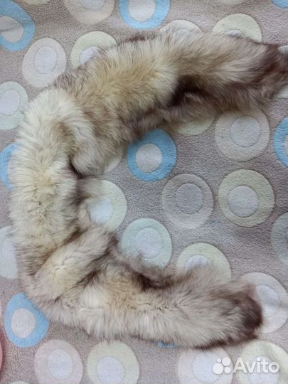 Меховой воротник песец торг