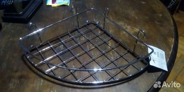 Угловая полка для ванной