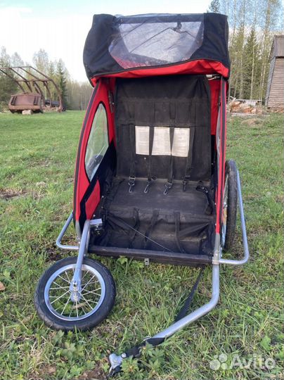 Детский велоприцеп