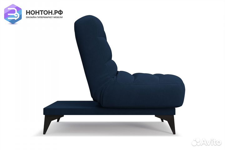 Кресло клик-кляк Арно велюр темно-синий