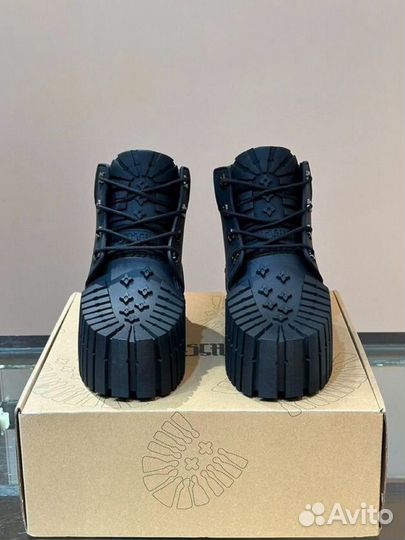 Ботинки мужские весенние Mschf 2x4 высокие из коЖи