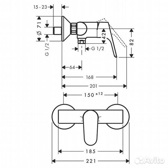 Hansgrohe Focus Смеситель/ душа 31960000