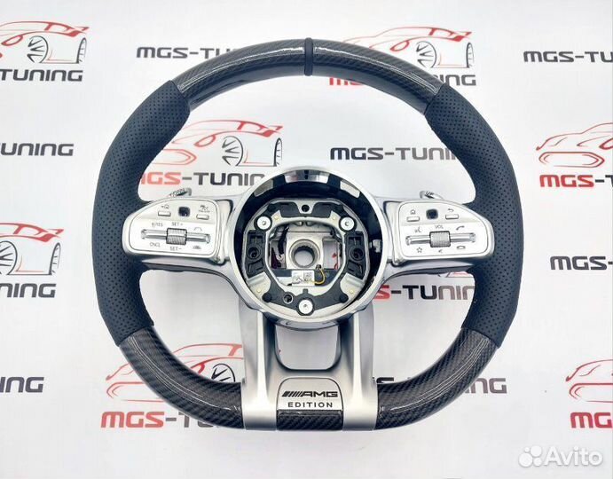 Руль Mercedes 63 AMG Edition карбон круиз контроль
