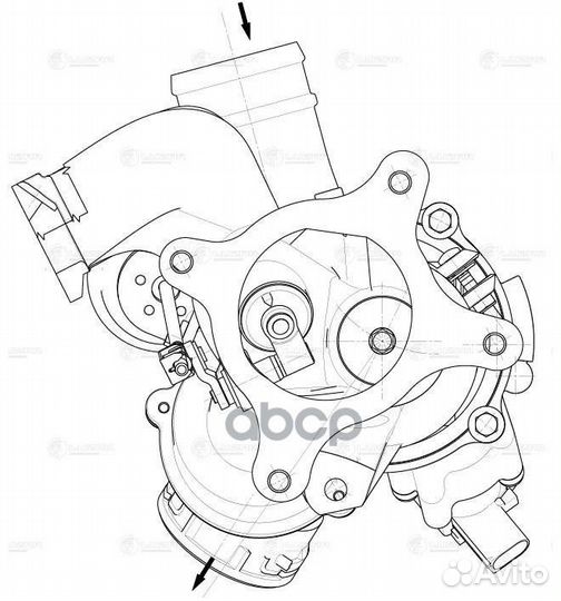 Турбокомпрессор для А/М skoda octavia (04) /VW