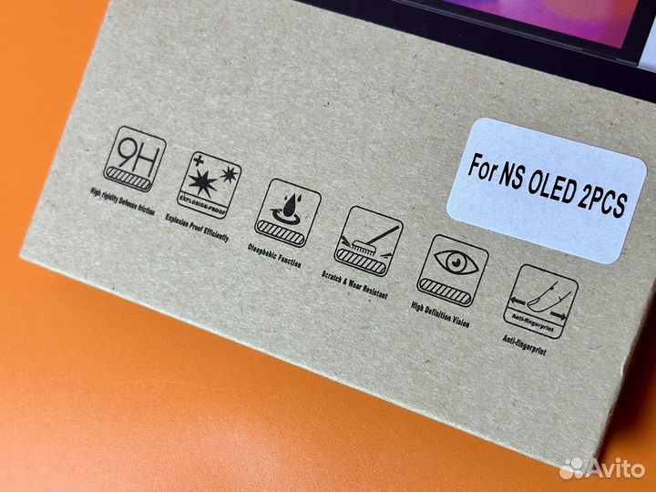 Закаленое защитное стекло Nintendo Switch Oled