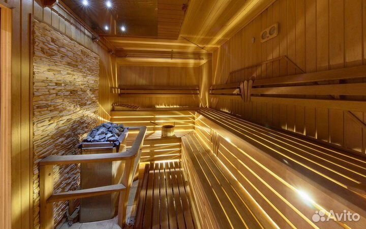 Баня сауна с бассейном