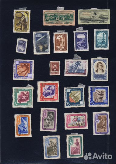 Марки СССР 1957 года. 100 штук