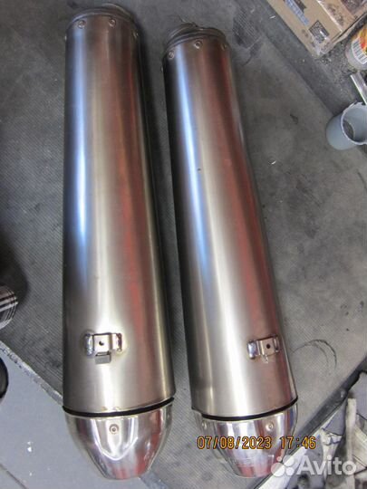 Выхлопные трубы yamaha MT 01 сток