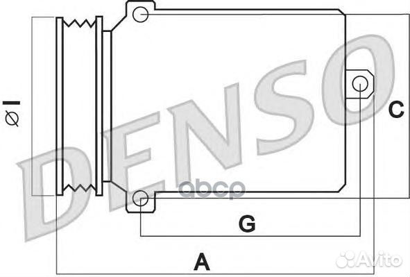 Компрессор кондиционера mercedes C-class W204 320D