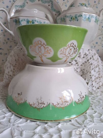 Фарфор Рига RPF PFF, Рубенс, винтаж