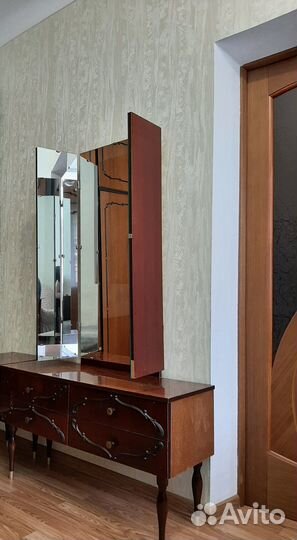 Трюмо-трилияж,зина-80/3,ГДР,антиквариат