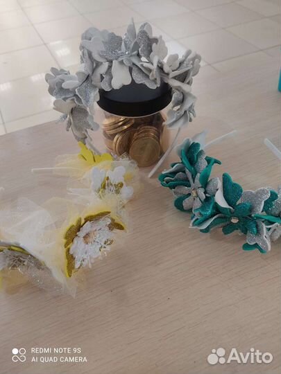 Ободок резинки снежинка