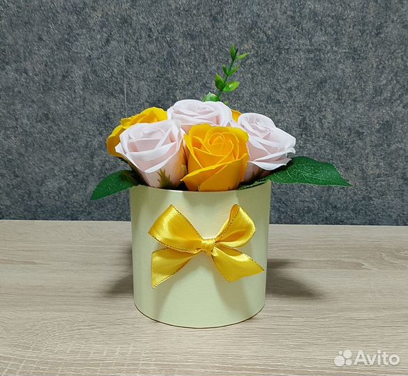 Букет из мыльных роз