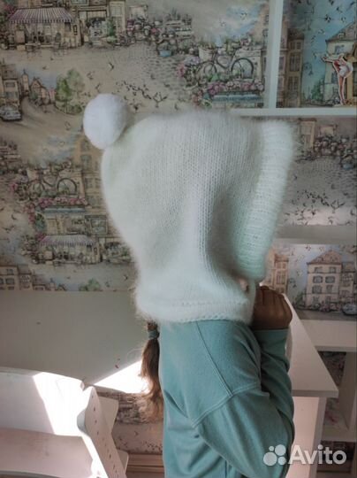 Шапка шлем, капор детский