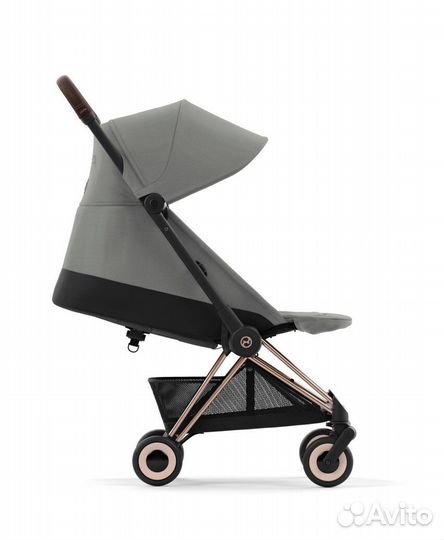 Коляска cybex coya Mirage Grey (Rosegold Frame)