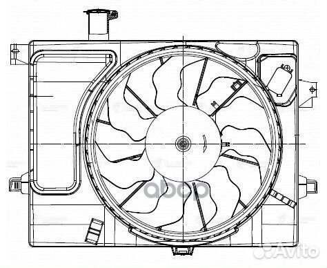 Вентилятор радиатора hyun/KIA ceed/elantra 12