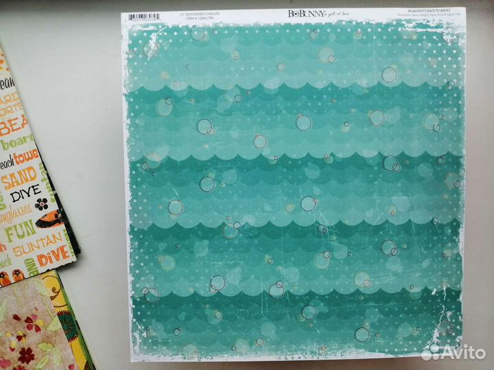 Бумага для скрапбукинга BoBunny (от 1 листа)