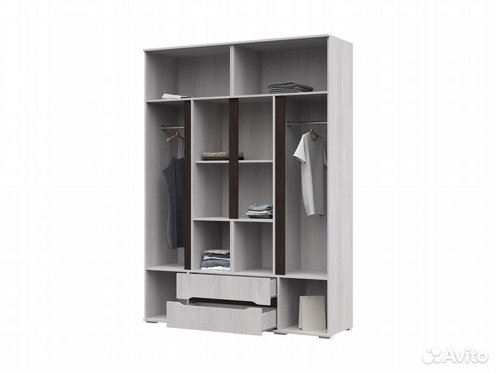 Шкаф Четырехстворчатый Валенсия Шк014 с ящиками