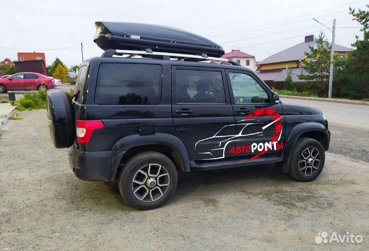 Бокс на крышу УАЗ Патриот 520л усиленный