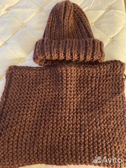 Набор шапка шарф варежки