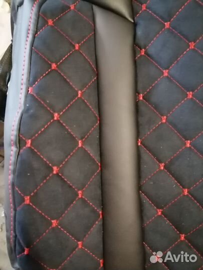 Чехлы на Весту с алькантарой франт+