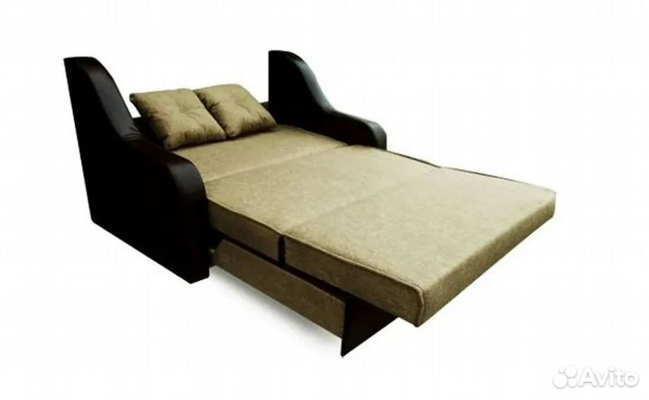 Диван аккордеон Барон рогожка бежевый