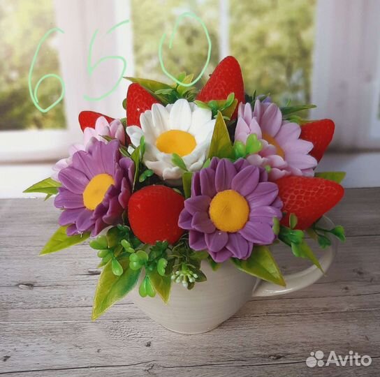 Букет цветов из мыла