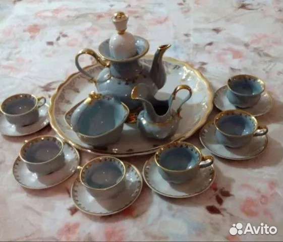 Сервиз кофейный мокко коростень антиквариат