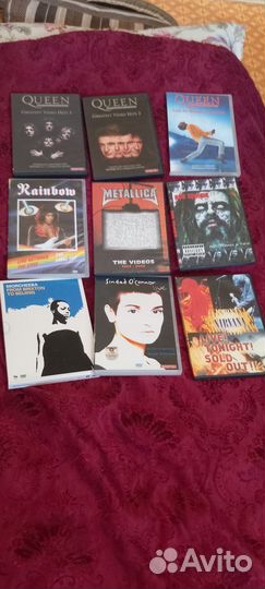 DVD музыка, Queen, Rainbow, Metallica, Nirvana