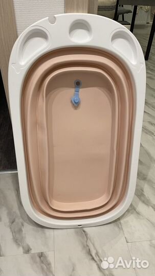 Ванночка для купания складная с матрасиком