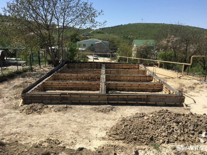 Строительство фундамента, устройство фундамента