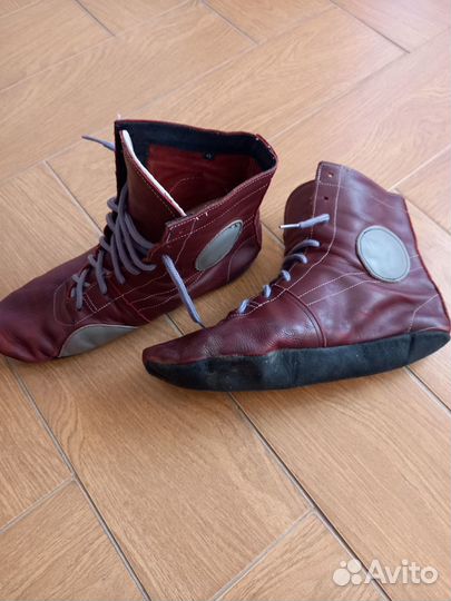 Борцовки из натуральной кожи