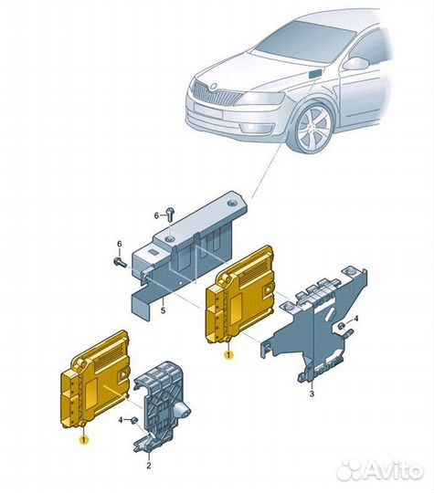Б/У Блок управления двигателем (двс) - В хорошем