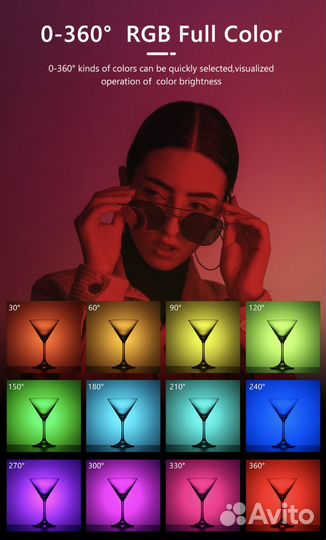 LED фото свет, управление через приложение