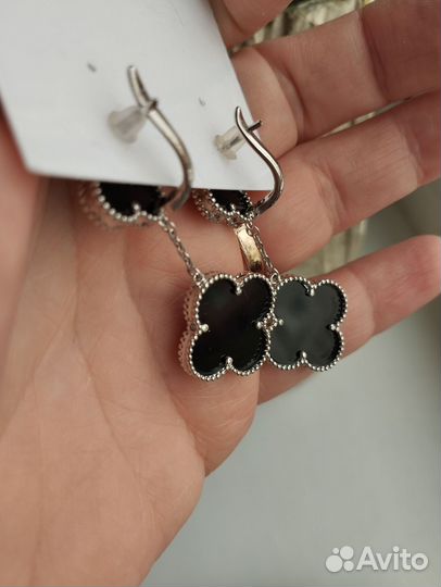 Серьги подвески в стиле Van Cleef