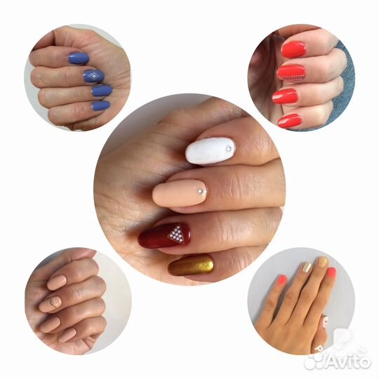 Ногти шеллак с дизайном