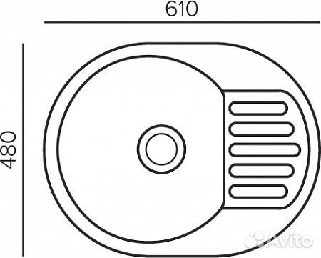 Мойка Polygran Quartz Bond 610, Саваннаа, арт.85