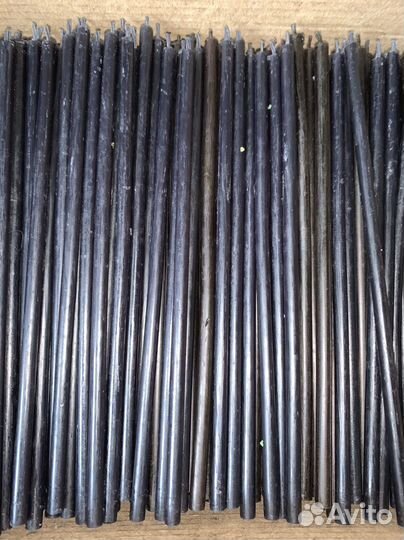 Свечи восковые чёрные