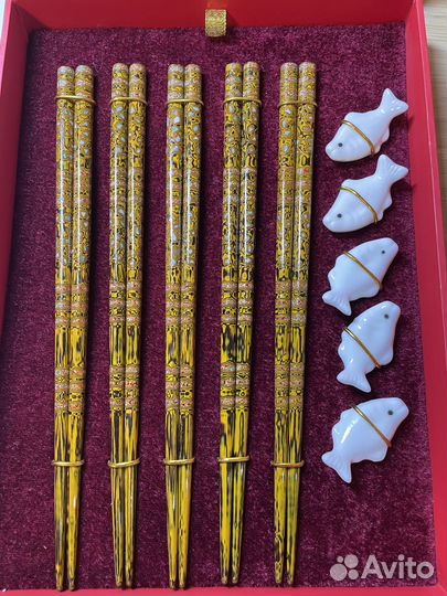 Китайские палочки подарочный набор 10шт