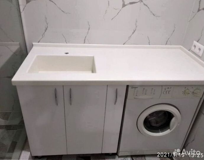 Столешница для ванной и кухни из искуственного кам