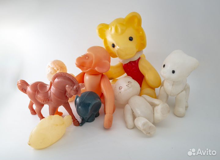 Игрушки СССР пластиковые Дутики